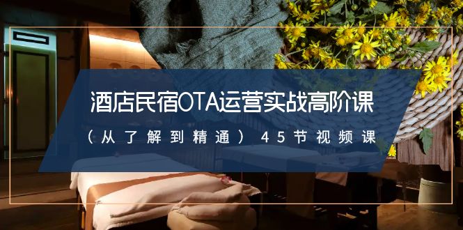 酒店民宿-OTA运营实战高阶课（从了解到精通）45节视频课 - 中创网