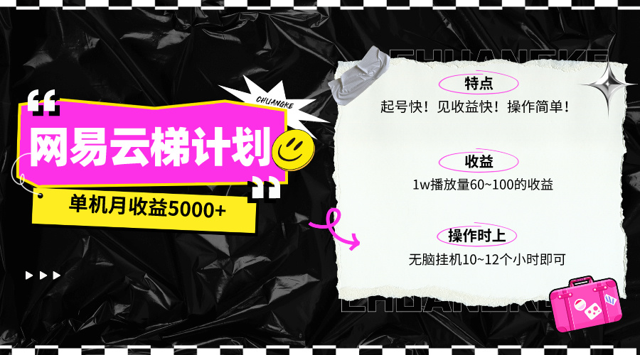 最新网易云梯计划网页版，单机月收益5000+！可放大操作 - 中创网