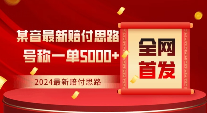 全网首发，2024最新抖音赔付项目，号称一单5000+保姆级拆解【仅揭秘】 - 冒泡网