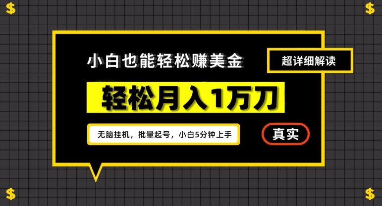 谷歌看广告撸美金2.0，无脑挂机，多号操作，月入1万刀 - 冒泡网