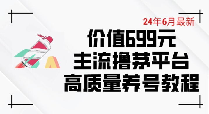 6月最新价值699的主流撸茅台平台精品养号下车攻略 - 冒泡网