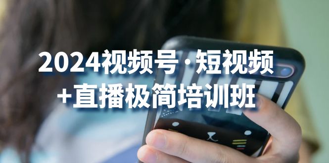 2024视频号短视频+直播极简培训班：抓住视频号风口，流量红利 - 福缘网