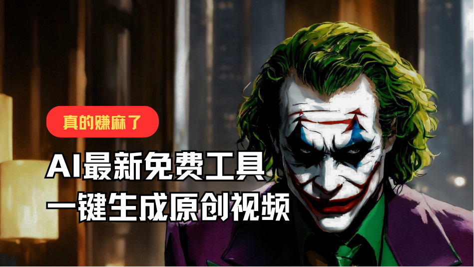 最新免费AI工具，一键生成原创视频，佛系搬运，轻松月入10000+！ - 福缘网