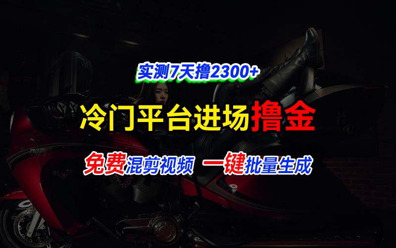 全新冷门平台vivo视频，快速免费进场搞米，通过混剪视频一键批量生成，实测7天撸2300+ - 福缘网