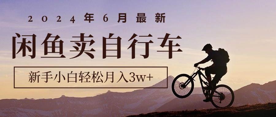 2024年6月最新闲鱼卖自行车，新手小白轻松月入3w+项目 - 中创网