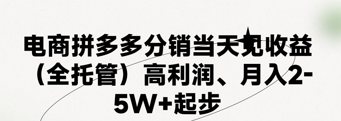 最新拼多多模式日入4K+两天销量过百单，无学费、 老运营代操作、小白福... - 中创网