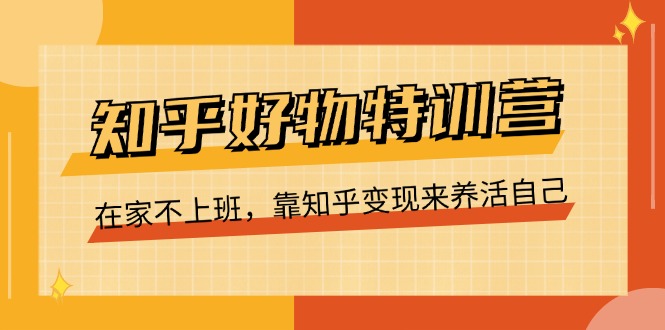 知乎好物特训营，在家不上班，靠知乎变现来养活自己（16节） - 中创网