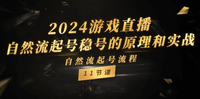 2024游戏直播-自然流起号稳号的原理和实战，自然流起号流程（11节） - 中创网