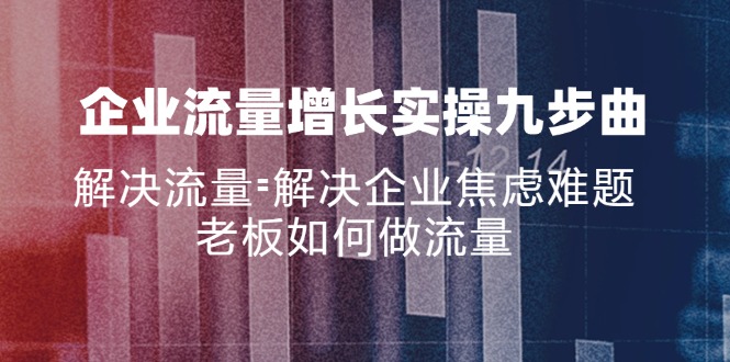 企业流量增长实战九步曲，解决流量=解决企业焦虑难题，老板如何做流量 - 中创网