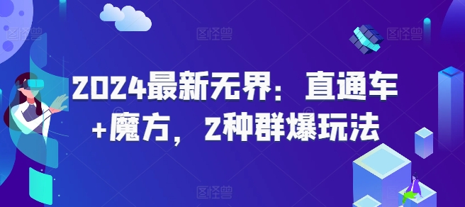 2024最新无界：直通车+魔方，2种群爆玩法 - 冒泡网