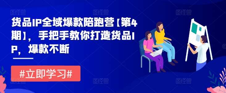 货品IP全域爆款陪跑营【第4期】，手把手教你打造货品IP，爆款不断 - 冒泡网