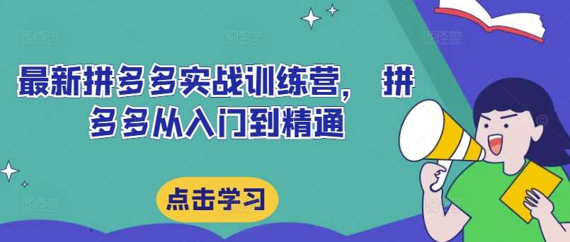 最新拼多多实战训练营， 拼多多从入门到精通 - 冒泡网