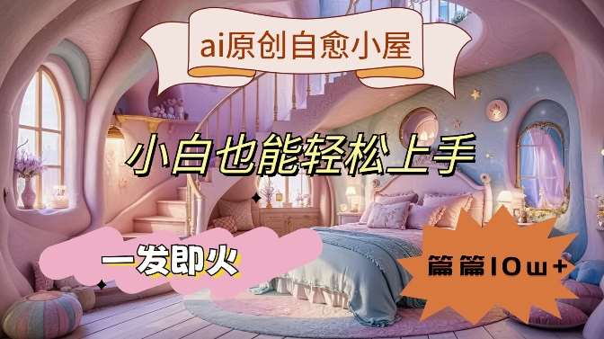 ai原创治愈小屋，小白也能轻松上手，一发即火，篇篇10w+【揭秘】 - 冒泡网