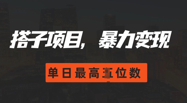 2024搭子玩法，0门槛，暴力变现，单日最高破四位数 - 冒泡网